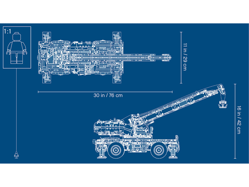 LEGO Technic: Rough Terrain Crane - 4057 Piece Building Kit [LEGO, #42082] LEGO LEGO   