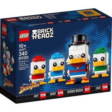 LEGO BrickHeadz: Disney Ducktales - Scrooge McDuck, Huey, Dewey & Louie - 340 Piece Building Kit [LEGO, #40477] LEGO LEGO   