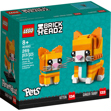 LEGO BrickHeadz: Pets - Ginger Tabby - 269 Piece Building Kit [LEGO, #40480] LEGO LEGO   