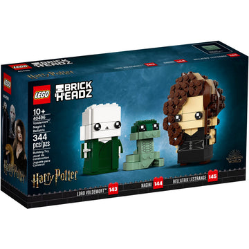 LEGO BrickHeadz: Harry Potter - Voldemort, Nagini & Bellatrix - 344 Piece Building Kit [LEGO, #40496] LEGO LEGO   