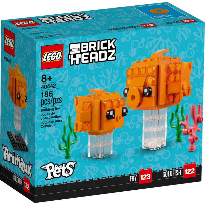 LEGO BrickHeadz: Pets - Goldfish - 186 Piece Building Kit [LEGO, #40442] LEGO LEGO   