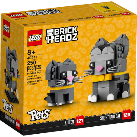 LEGO BrickHeadz: Pets - Shorthair Cats - 250 Piece Building Kit [LEGO, #40441] LEGO LEGO   