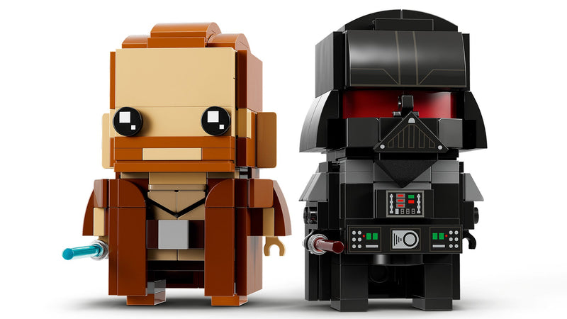 LEGO BrickHeadz: Star Wars - Obi-Wan Kenobi & Darth Vader - 260 Piece Building Kit [LEGO, #40547] LEGO LEGO   