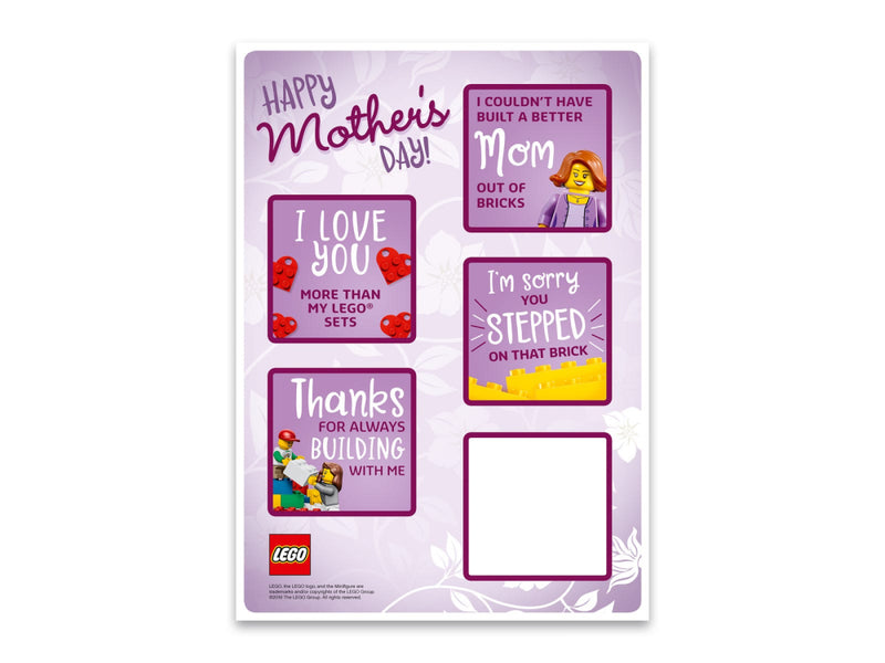 LEGO Buildable Mother's Day Card - 47 Piece Building Kit [LEGO, #5005878] LEGO LEGO   