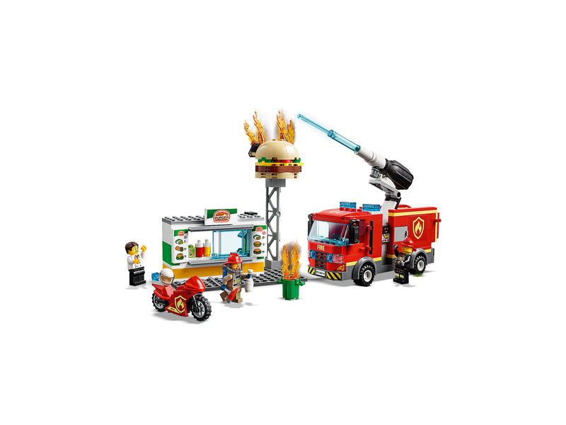 LEGO City: Burger Bar Fire Rescue - 327 Piece Building Set [LEGO, #60214] LEGO LEGO   