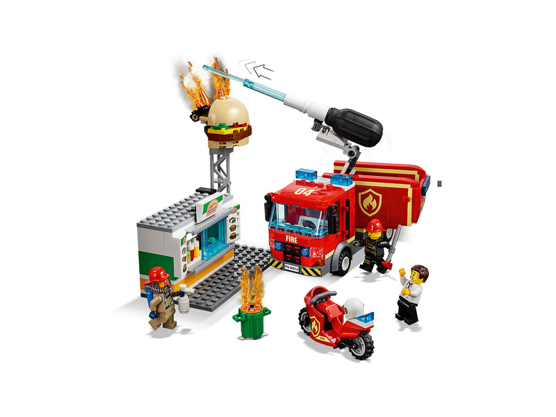 LEGO City: Burger Bar Fire Rescue - 327 Piece Building Set [LEGO, #60214] LEGO LEGO   