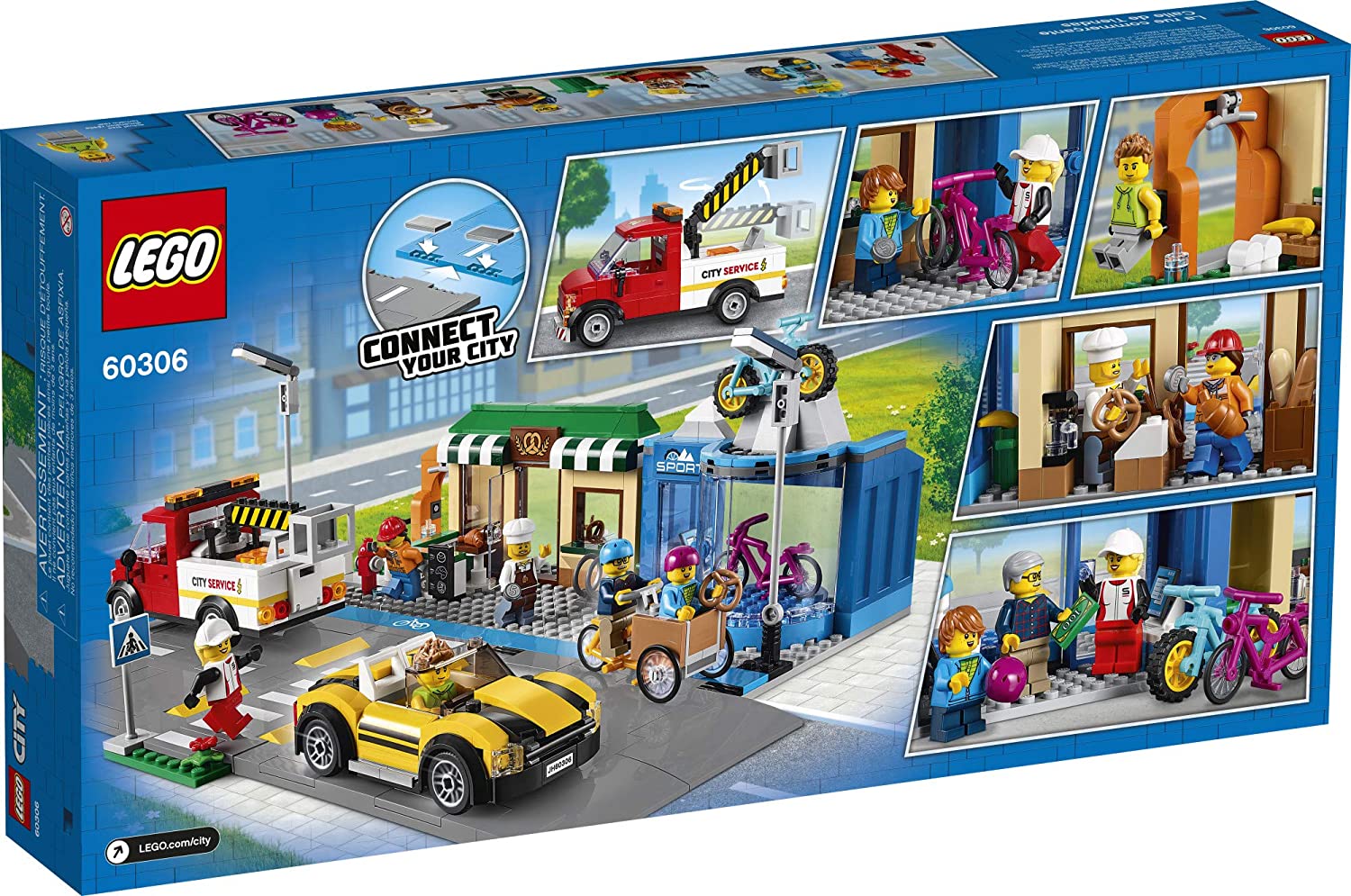 LEGO: City [Shopping Street #60306] 533 Piece Building Kit – Shopville