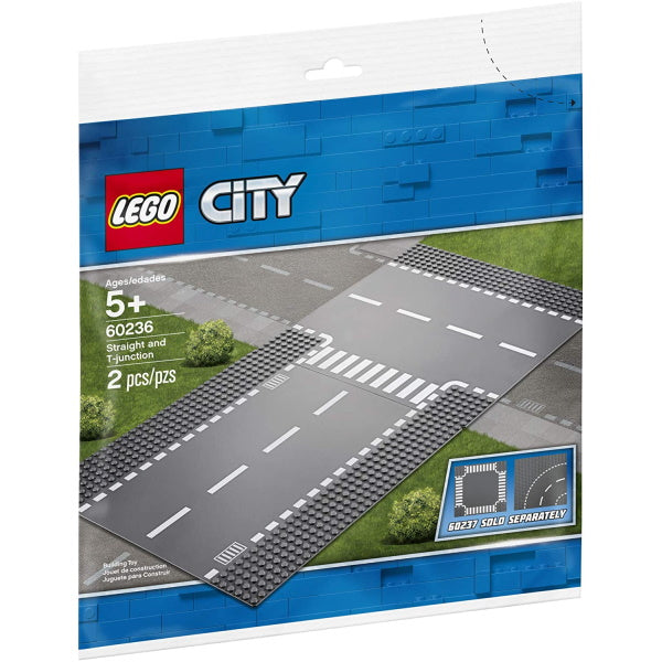 LEGO City: Straight and T-Junction - 2 Piece Building Set [LEGO, #60236] LEGO LEGO   