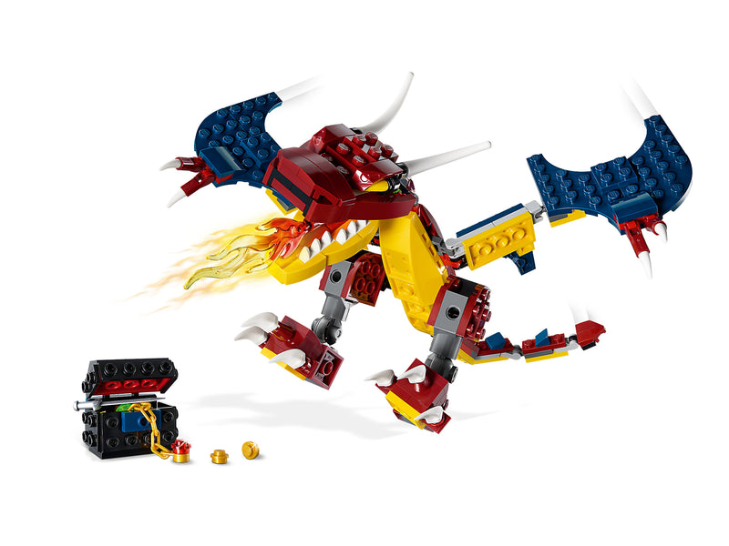 LEGO Creator: Fire Dragon  - 234 Piece 3-in-1 Building Set [LEGO, #31102] LEGO LEGO   