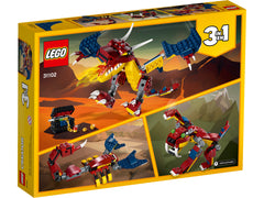 LEGO Creator: Fire Dragon  - 234 Piece 3-in-1 Building Set [LEGO, #31102] LEGO LEGO   