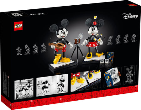 LEGO Disney: Mickey Mouse & Minnie Mouse Buildable Characters - 1739 Piece Building Kit [LEGO, #43179] LEGO LEGO   