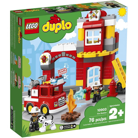 LEGO DUPLO: Fire Station - 76 Piece Building Kit [LEGO, #10903] LEGO LEGO   