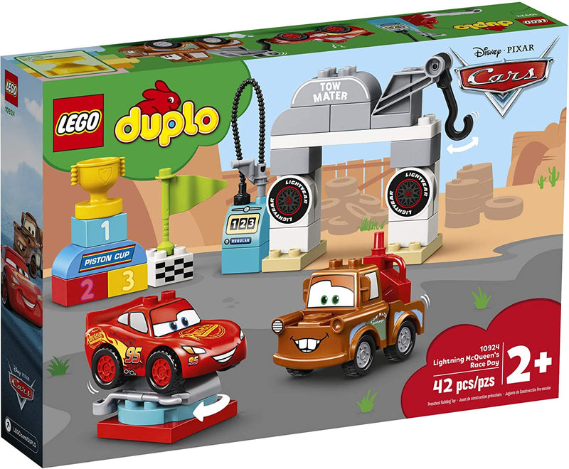 LEGO DUPLO: Lightning McQueen's Race Day - 42 Piece Building Kit [LEGO, #10924] LEGO LEGO   