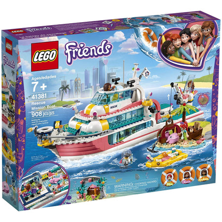 LEGO Friends: Rescue Mission Boat  - 908 Piece Building Kit [LEGO, #41381] LEGO LEGO   