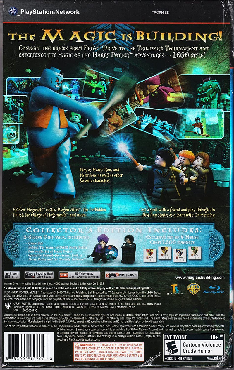 Lego Harry Potter: Years 1-4 - Collector's Edition [PlayStation 3] PlayStation 3 Video Game Warner Bros.   