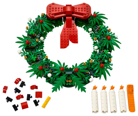 LEGO Iconic: Christmas Wreath - 510 Piece 2-in-1 Building Kit [LEGO, #40426] LEGO LEGO   