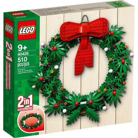 LEGO Iconic: Christmas Wreath - 510 Piece 2-in-1 Building Kit [LEGO, #40426] LEGO LEGO   