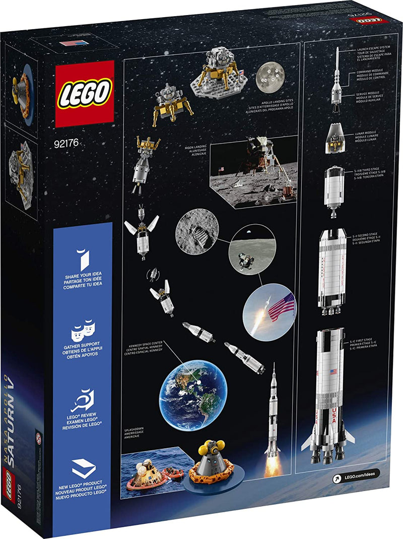 LEGO Ideas: NASA Apollo Saturn V - 1969 Piece Building Kit [LEGO, #92176] LEGO LEGO   