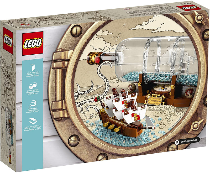 LEGO Ideas: Ship in a Bottle - 962 Piece Building Kit [LEGO, #21313] LEGO LEGO   