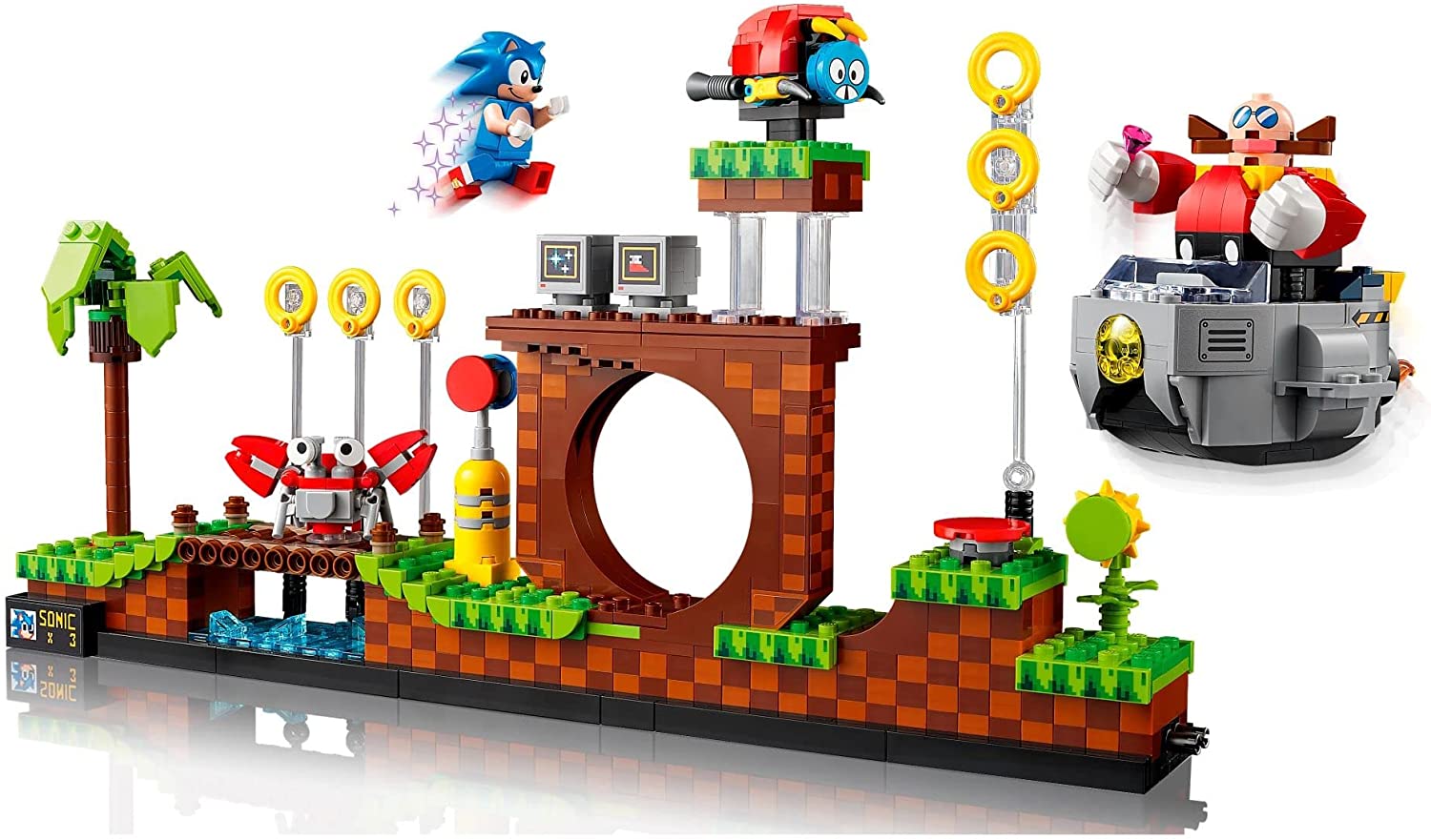 Ideas Sonic the Hedgehog – store Green Hill Zone 21331 Building Kit (1125 Pieces)