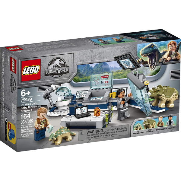 LEGO Jurassic World: Dr. Wu's Lab - Baby Dinosaurs Breakout - 164 Piece Building Kit [LEGO, #75939] LEGO LEGO   