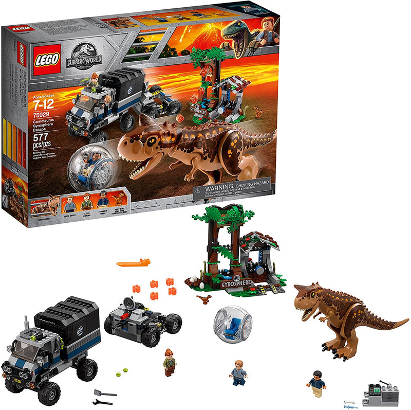 LEGO Jurassic World: Carnotaurus Gyrosphere Escape - 577 Piece Building Kit [LEGO, #75929] LEGO LEGO   