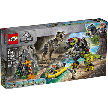 LEGO Jurassic World: T. Rex vs Dino-Mech Battle - 716 Piece Building Kit [LEGO, #75938] LEGO LEGO   