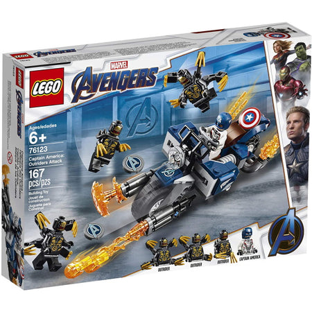 LEGO Marvel Avengers: Captain America - Outriders Attack - 167 Piece Building Kit [LEGO, #76123] LEGO LEGO   