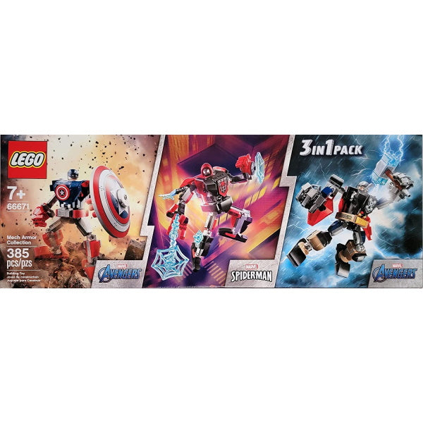 LEGO Marvel: Mech Armor Collection 3-in-1 Pack - 385 Piece Building Kit [LEGO, #66671] LEGO LEGO   