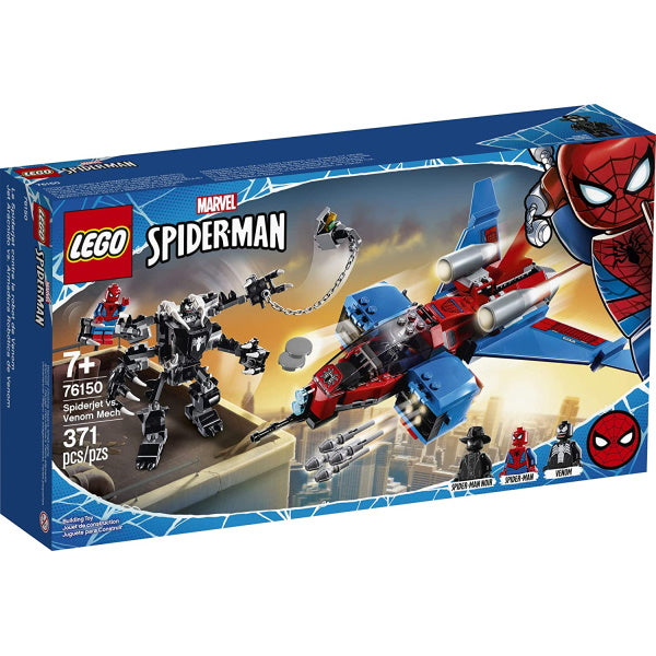 LEGO Marvel Spider-Man: Spiderjet vs. Venom Mech - 371 Piece Building Kit [LEGO, #76150] LEGO LEGO   