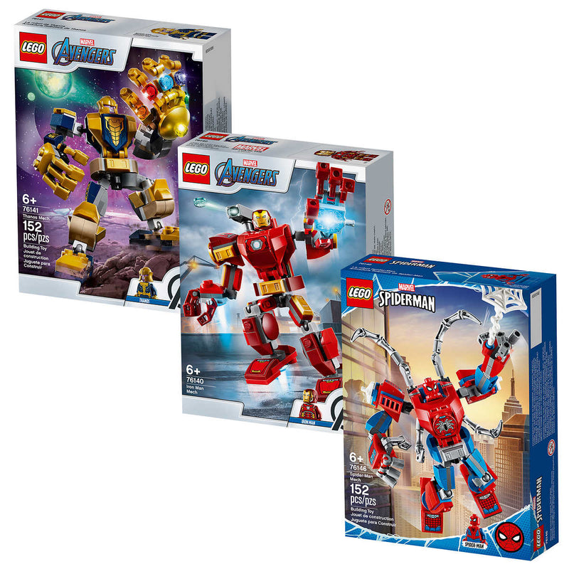 LEGO Marvel: Super Mech 3-in-1 Pack - 452 Piece Building Kit [LEGO, #66635] LEGO LEGO   