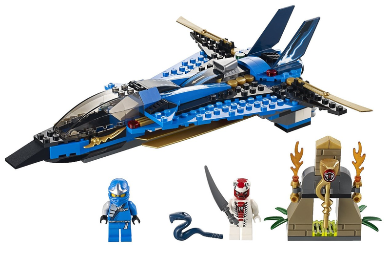 LEGO Ninjago Legacy: Jay's Storm Fighter - 490 Piece Building Kit [LEGO, #70668] LEGO LEGO   