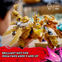 LEGO Ninjago: Lloyd's Golden Ultra Dragon - 989 Piece Building Kit [LEGO, #71774] LEGO LEGO   