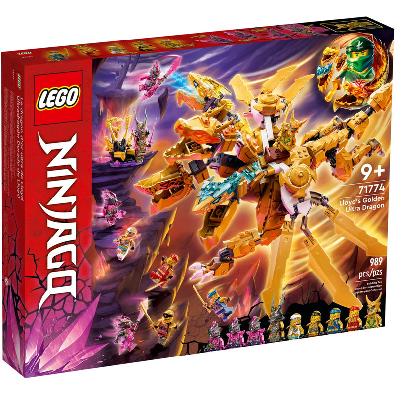 LEGO Ninjago: Lloyd's Golden Ultra Dragon - 989 Piece Building Kit [LEGO, #71774] LEGO LEGO   