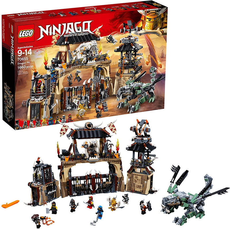 LEGO Ninjago: Masters of Spinjitzu - Dragon Pit - 1660 Piece Building Kit [LEGO, #70655] LEGO LEGO   