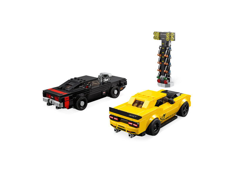 LEGO Speed Champions: 2018 Dodge Challenger SRT Demon and 1970 Dodge Charger R/T - 478 Piece Building Kit [LEGO, #75893] LEGO LEGO   