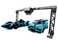 LEGO Speed Champions: Formula E Panasonic Jaguar Racing GEN2 Car & Jaguar I-PACE eTROPHY - 565 Piece Building Kit [LEGO, #76898] LEGO LEGO   