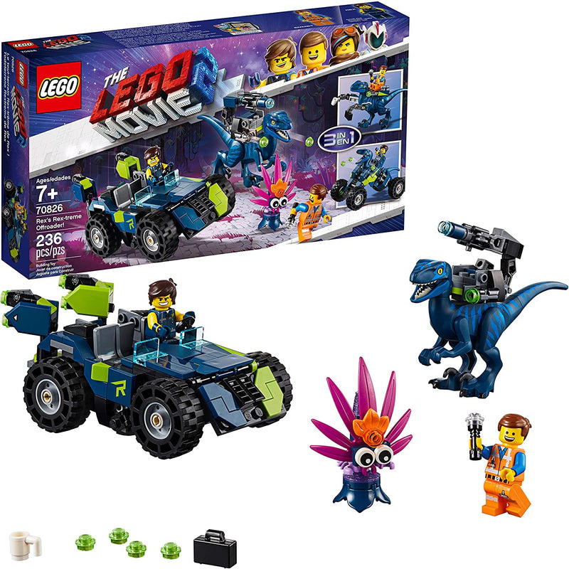 LEGO The LEGO Movie 2: Rex's Rex-treme Offroader! - 236 Piece Building Kit [LEGO, #70826] LEGO LEGO   