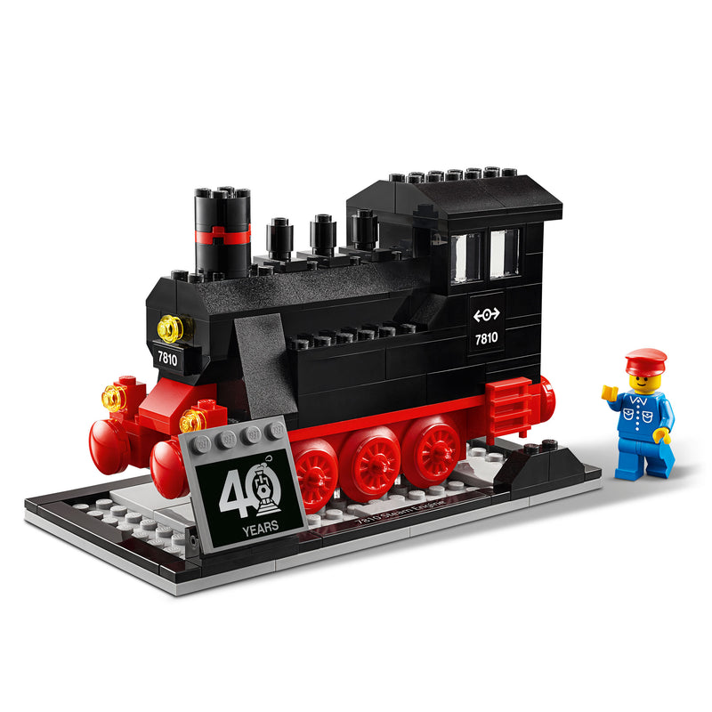 LEGO Iconic 40th Anniversary Steam Engine  - 188 Piece Building Kit [LEGO, #40370] LEGO LEGO   