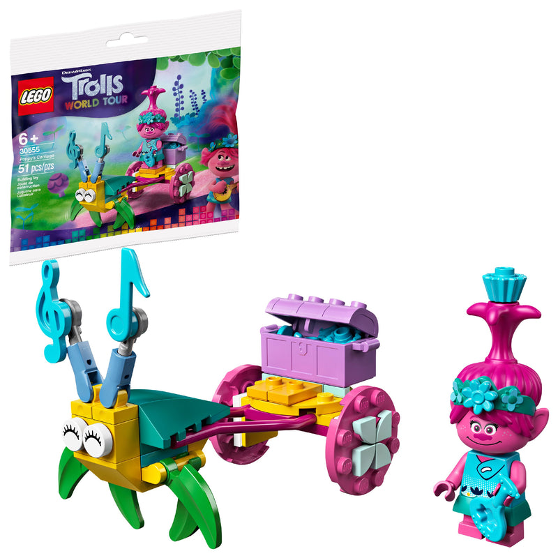 LEGO Trolls World Tour: Poppy's Carriage  - 51 Piece Building Kit [LEGO, #30555] LEGO LEGO   