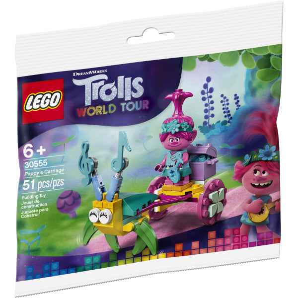 LEGO Trolls World Tour: Poppy's Carriage  - 51 Piece Building Kit [LEGO, #30555] LEGO LEGO   