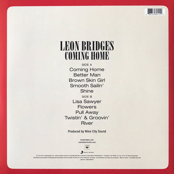 Leon Bridges - Coming Home [Audio Vinyl] Audio CD/Vinyl Columbia Records   