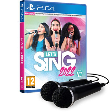 Let's Sing 2022 - Double Microphone Bundle [PlayStation 4] PlayStation 4 Video Game Ravens Court   