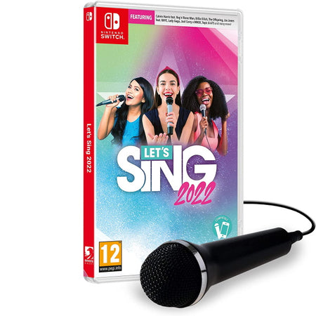 Let's Sing 2022 - Single Microphone Bundle [Nintendo Switch] Nintendo Switch Video Game Ravenscourt   