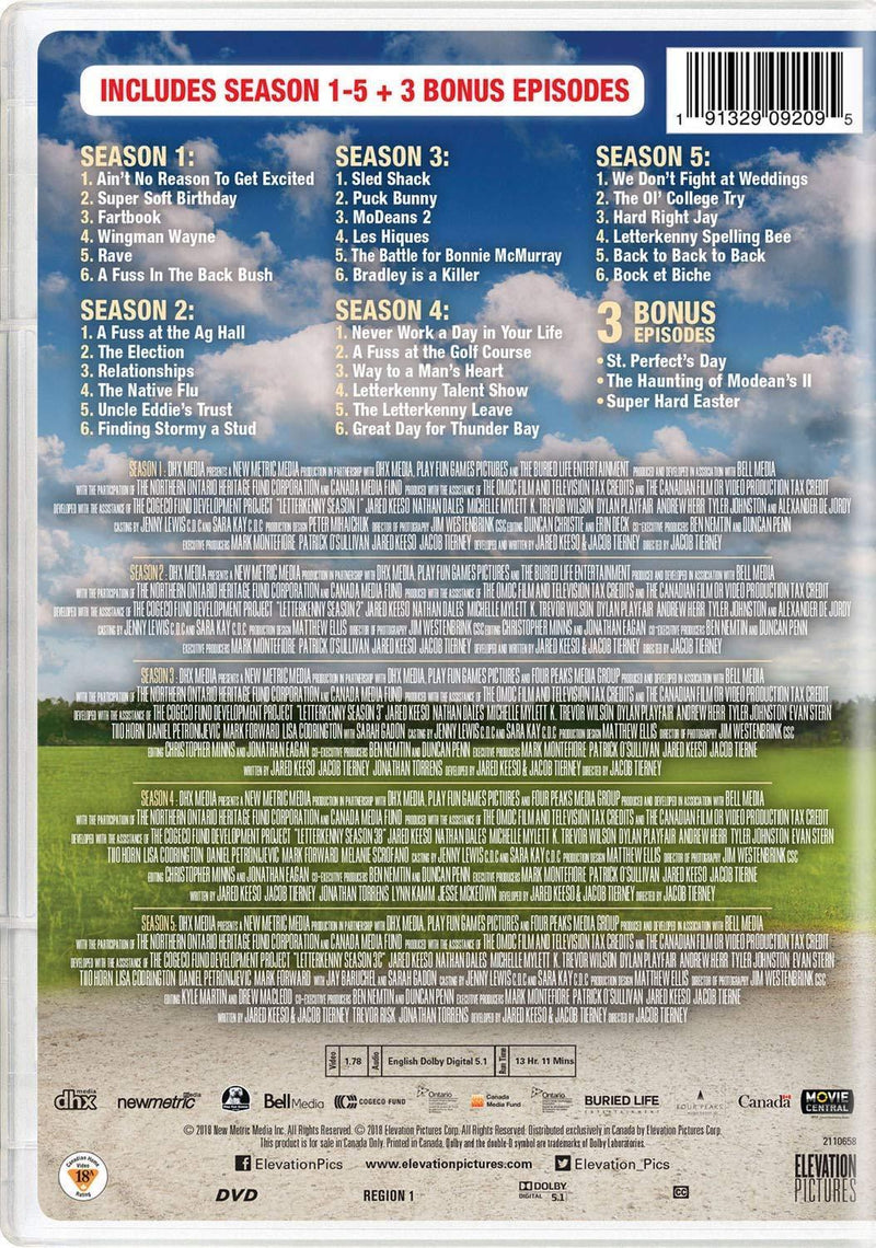 Letterkenny: Season 1-5 Collection [DVD Box Set] DVDs & Blu-Rays CBC   