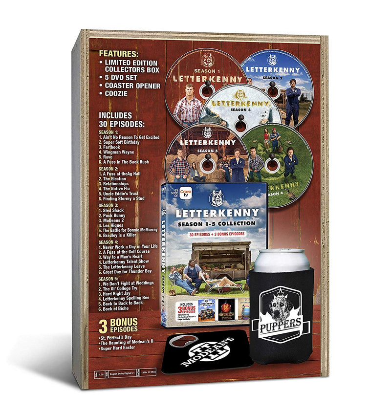 Letterkenny: Seasons 1-5 - Collector's Edition [DVD Box Set] DVDs & Blu-Rays CBC   
