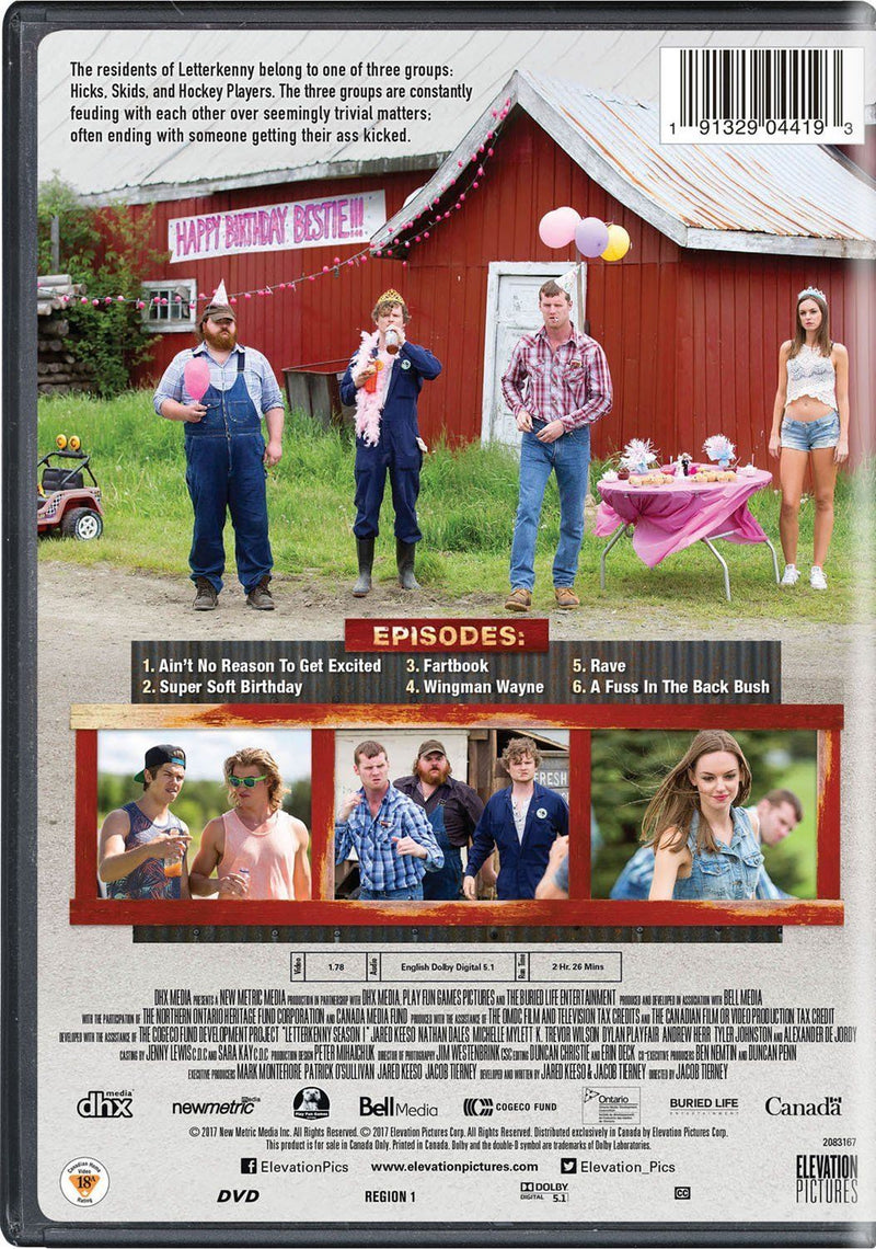 Letterkenny - Season 1 [DVD Box Set] DVDs & Blu-Rays Elevation Pictures   