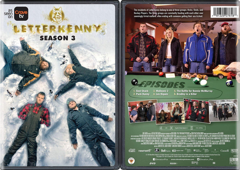 Letterkenny - Seasons 1-3 [DVD Box Set] DVDs & Blu-Rays CBC   