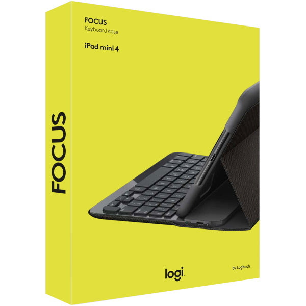 Logitech Focus Keyboard Case for iPad Mini 4 - Black [Electronics] Electronics Logitech   