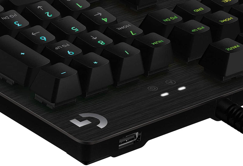 Logitech G512 SE Lightsync RGB Mechanical Gaming Keyboard with USB Passthrough - Black [PC Accessory] PC Accessories Logitech   